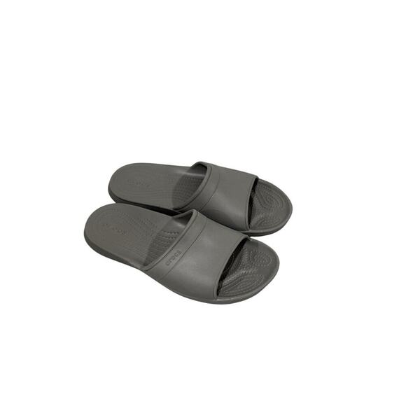 Crocs Slide II Sandals Gray Grey Unisex Fit Men’s 7 Womens 9 - Picture 3 of 7